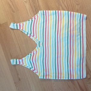 Marine Layer | Rainbow Knit Tank - XL